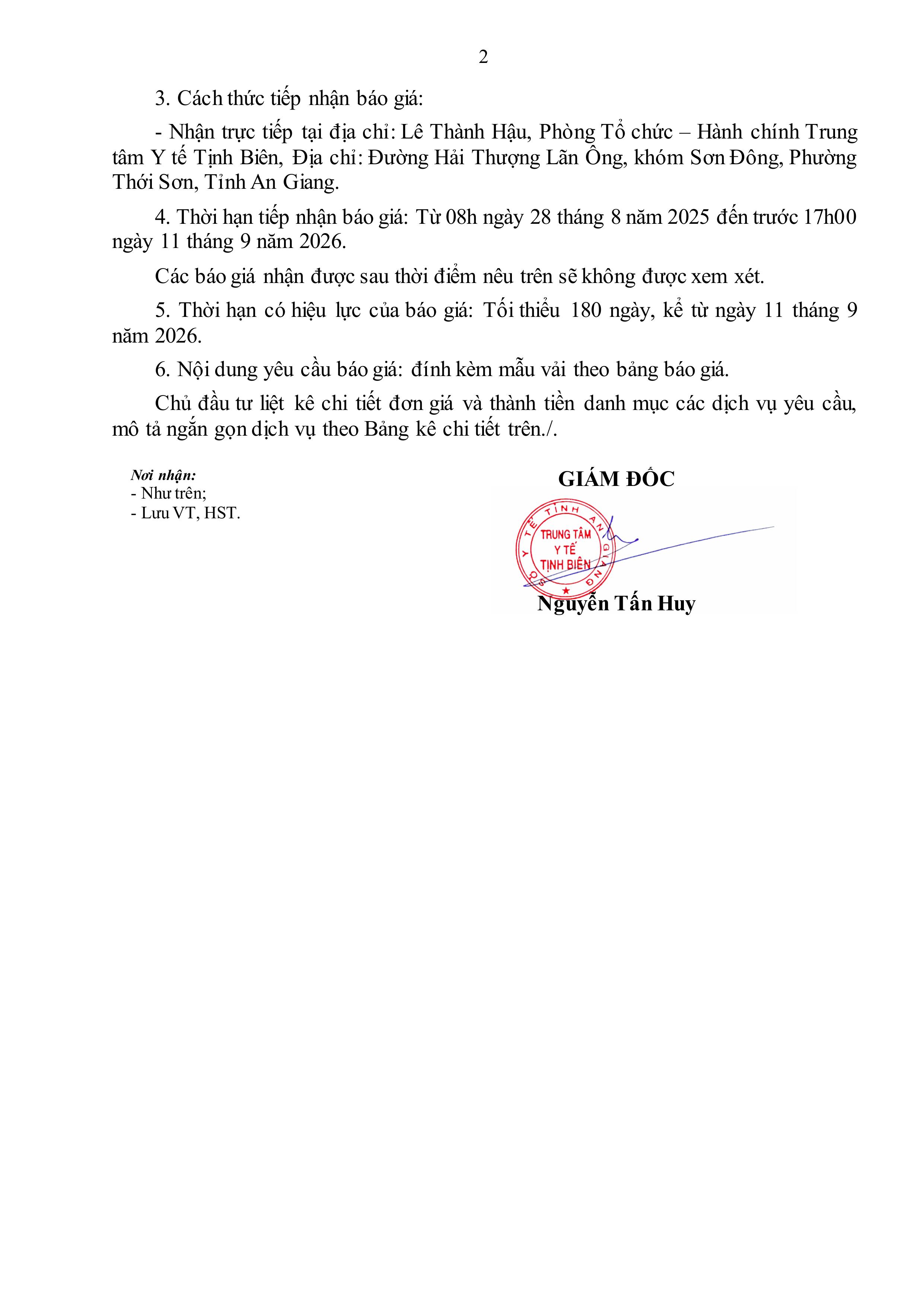 958 TTYT Tịnh Biên Thông báo mời chào giá may trang phục nhân viên y tế.signed images 1