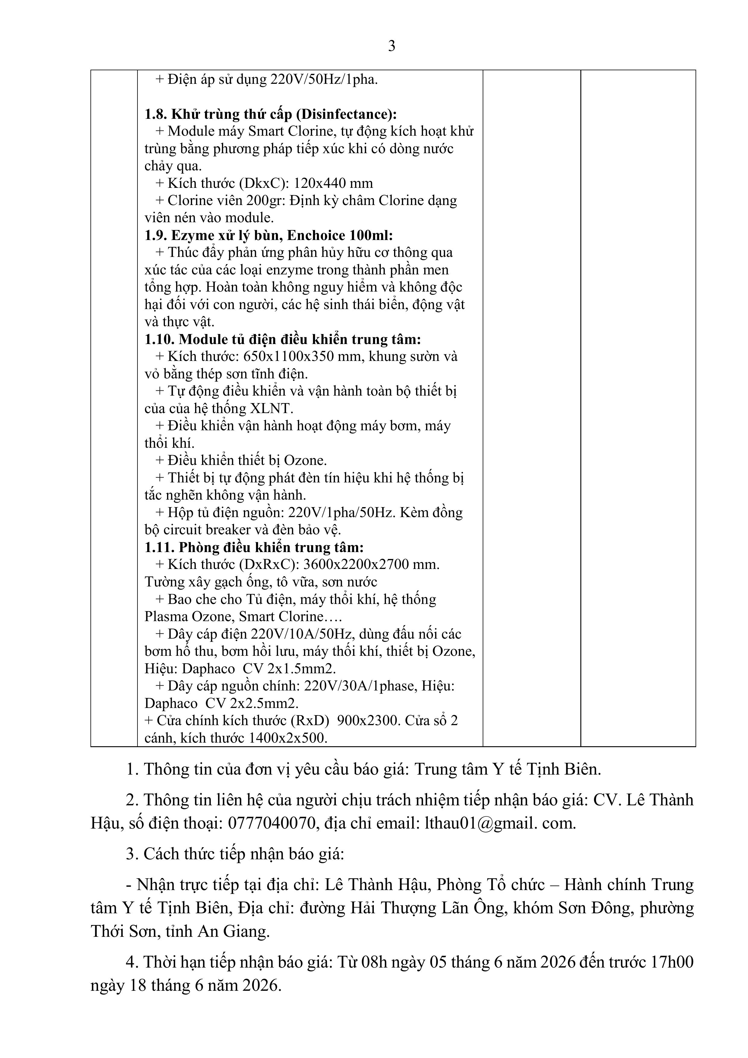 Thông báo chào giá sửa chữa nâng cấp hệ thống XLNT images 2