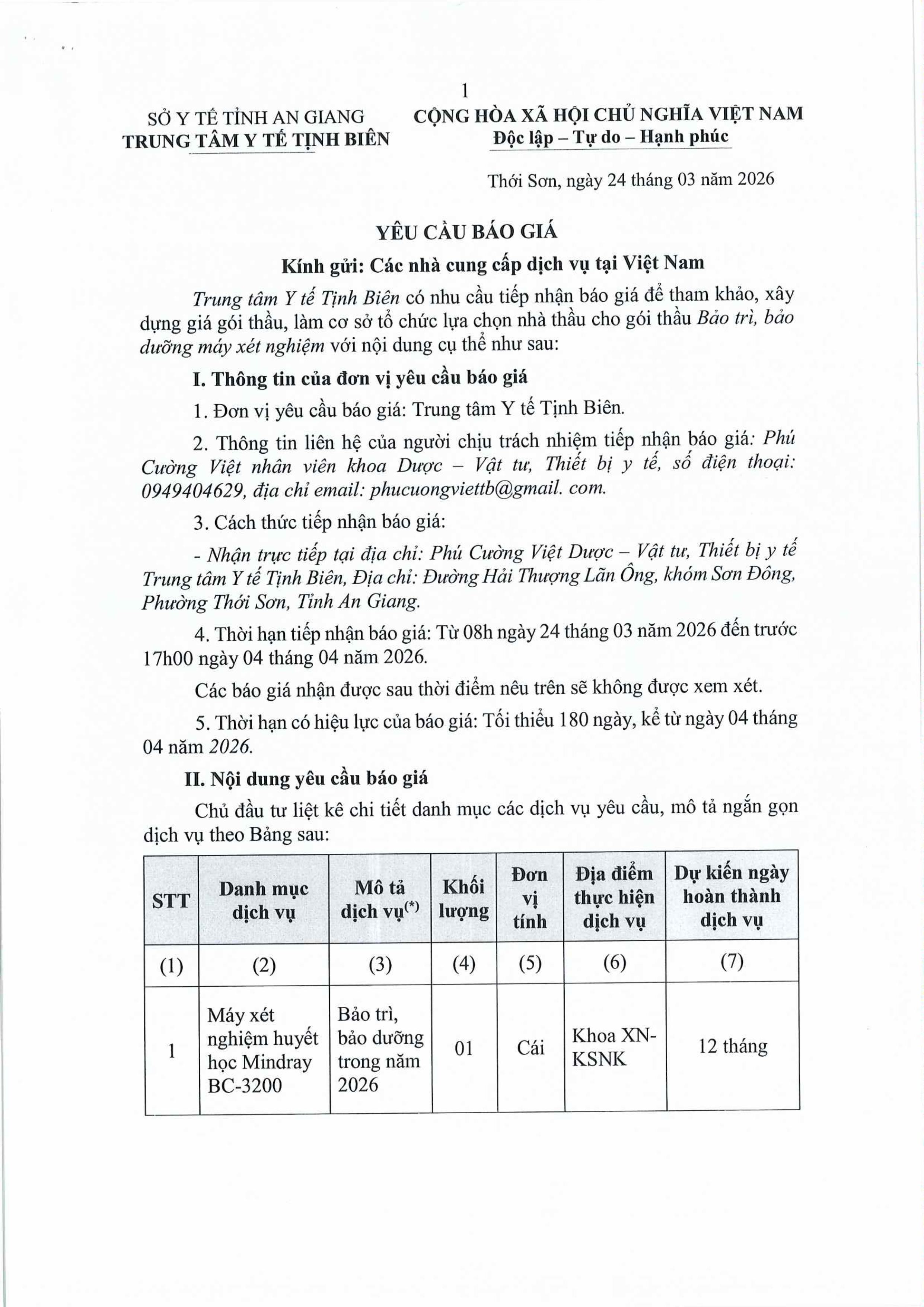 yêu cầu chào giá bảo dưởng bảo trì máy XN images 0