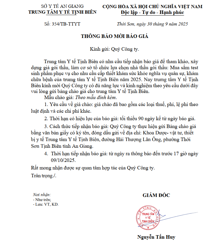 mua sam test sinh pham